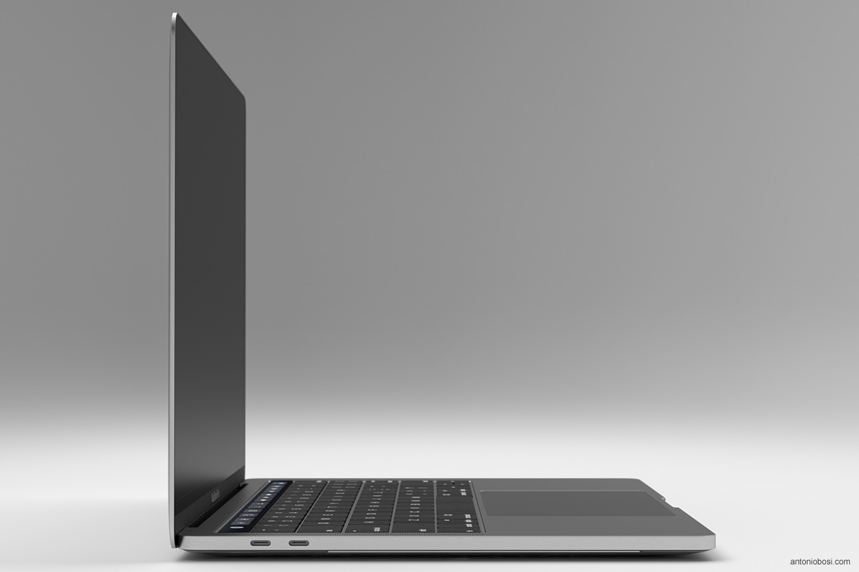 new macbook pro Touch Bar renders (2016 - 2017)