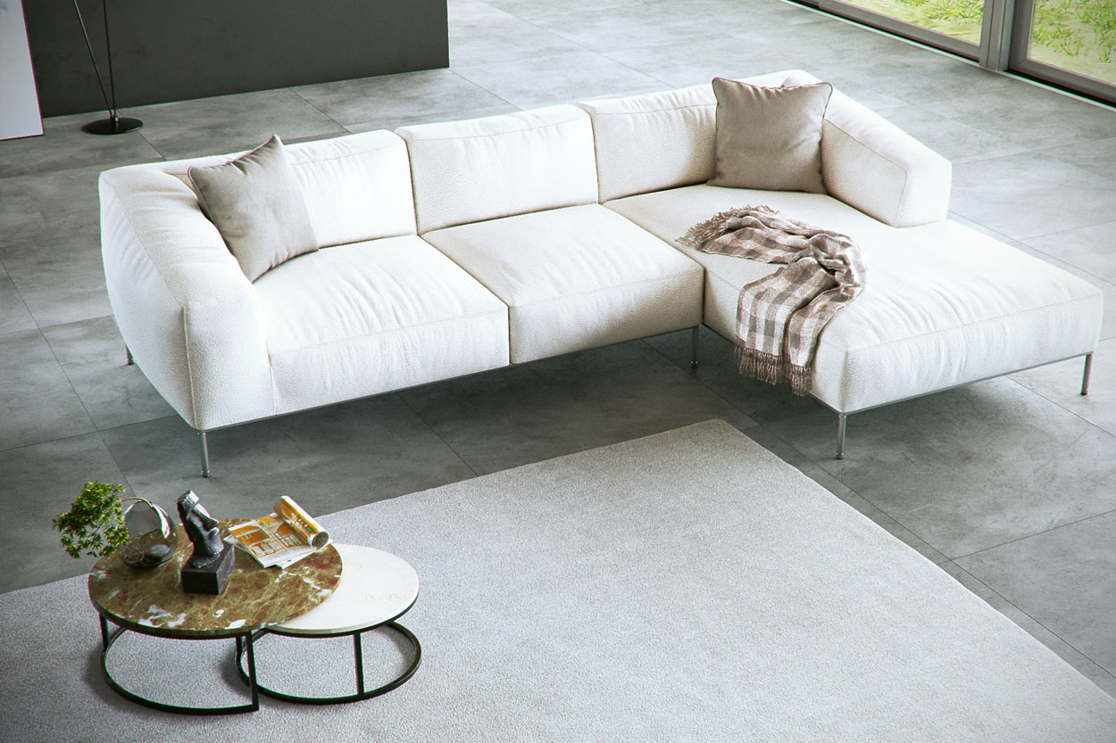 Sofa 3d model for render a furnishing catalog