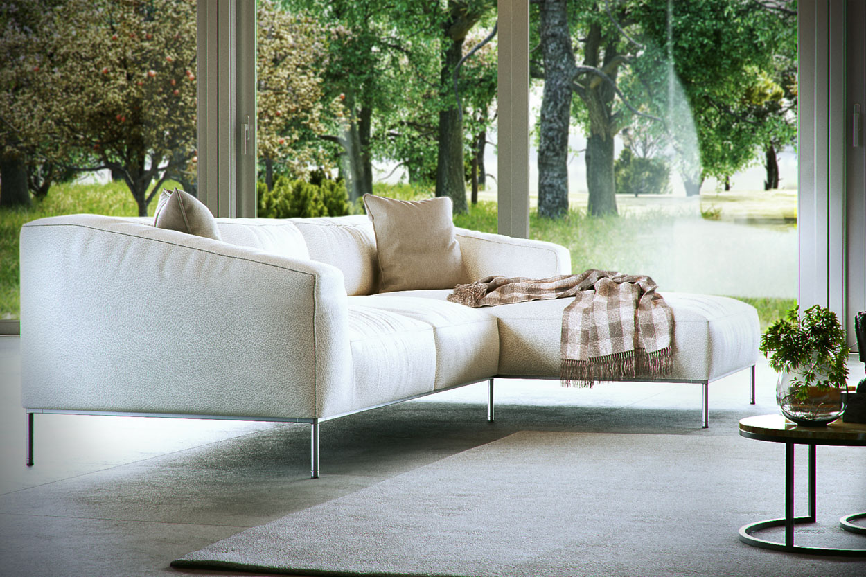Sofa 3d model for render a furnishing catalog