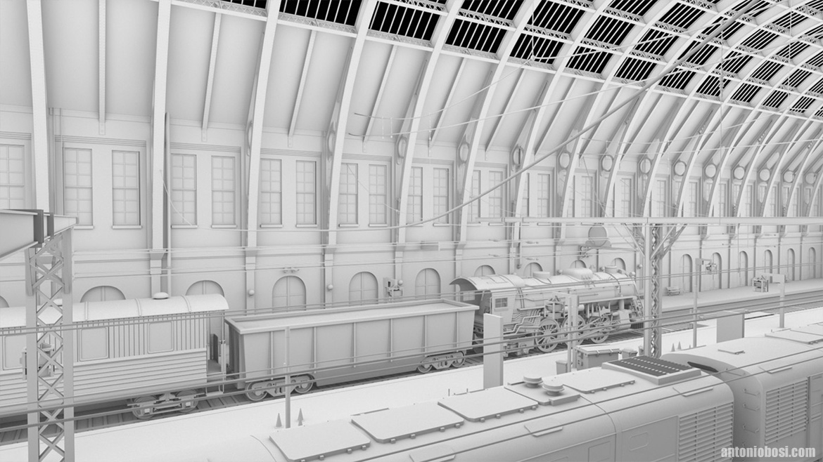 train station render kings cross 3d model 05