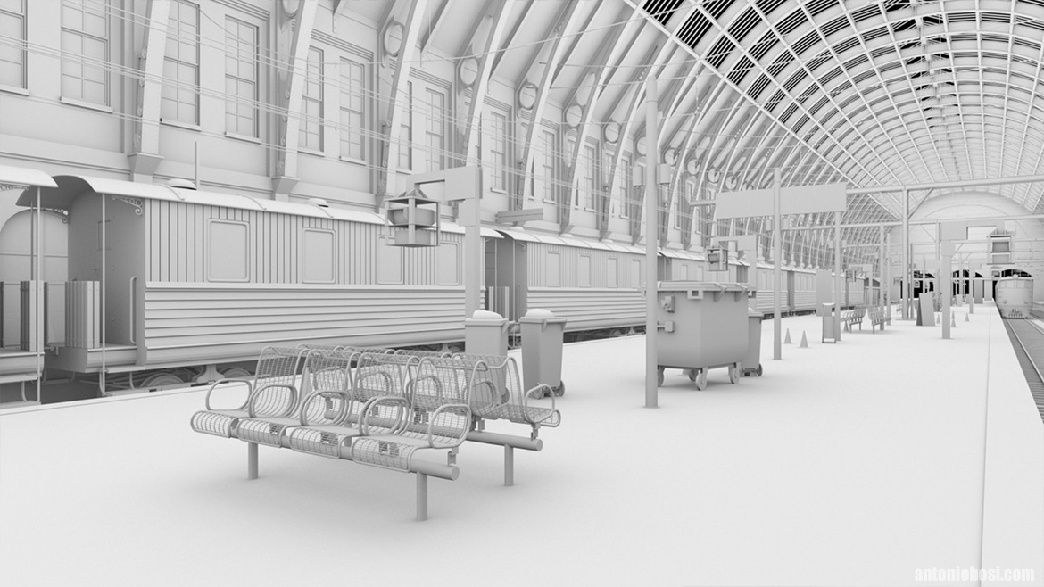 train station render kings cross 3d model 07