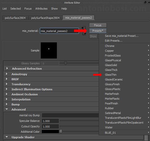 mental ray material preset in maya mental ray material preset in maya