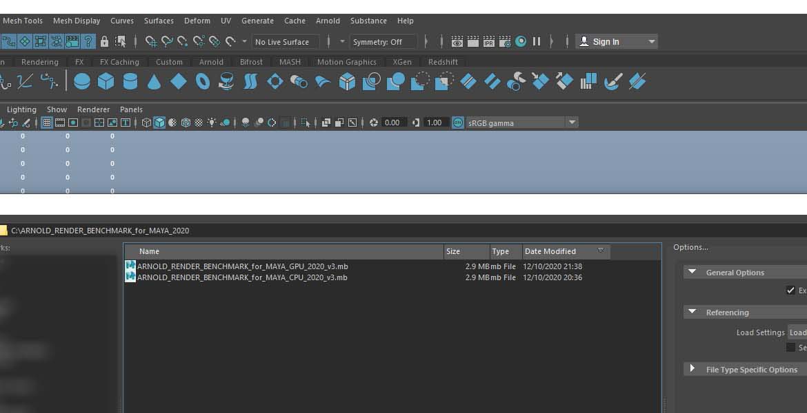 Arnold Render Benchmark Maya chose CPU or GPU